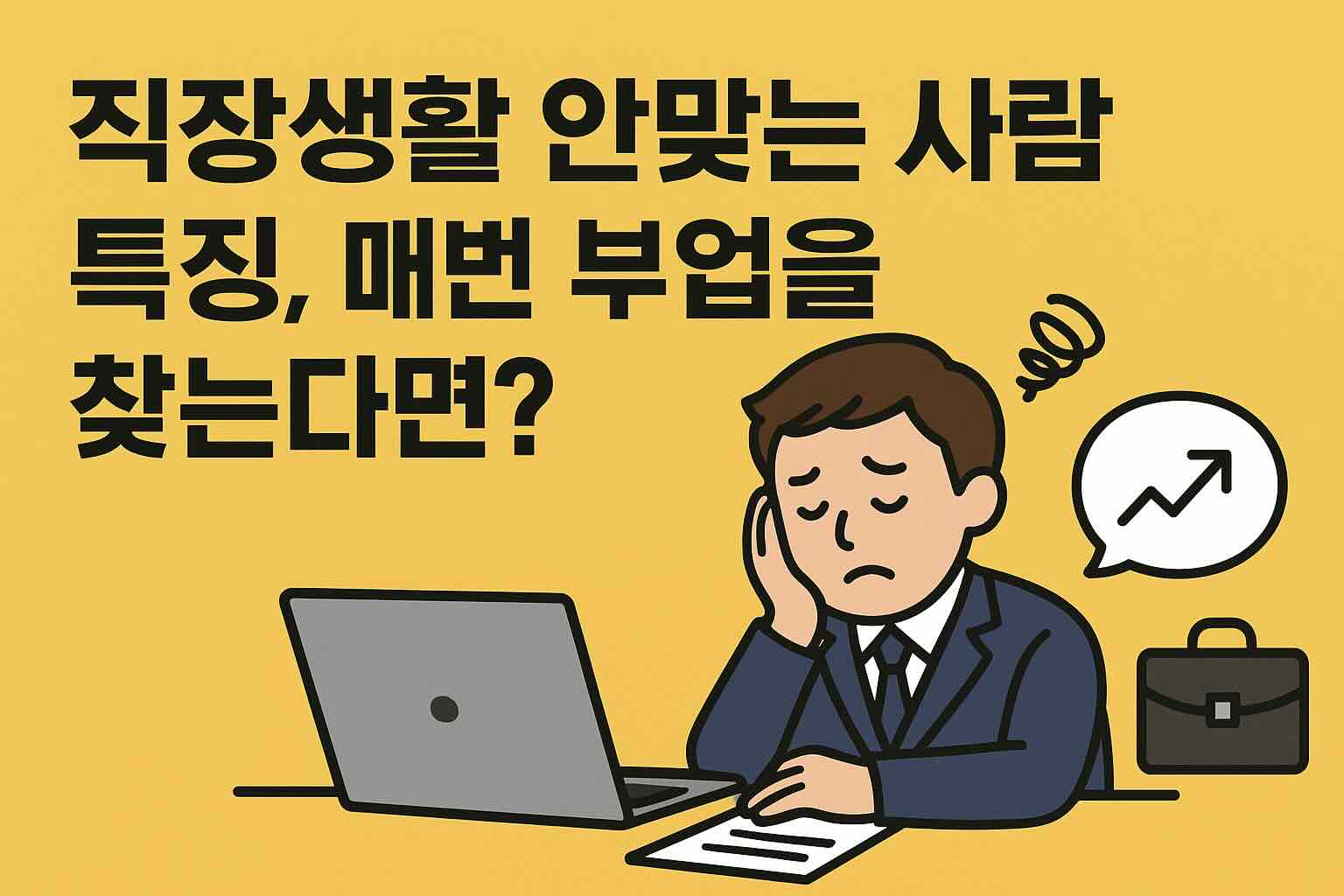 직장생활 안맞는 사람 특징 매번 새로운 부업을 찾는다면